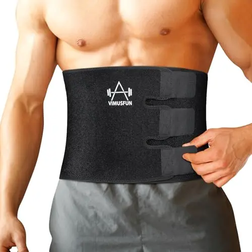 VIMUSFUN waist trimmer belt with three velcro straps