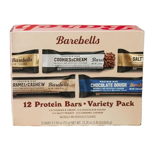 Barebells Protein Bars Variety Pack showing different flavors