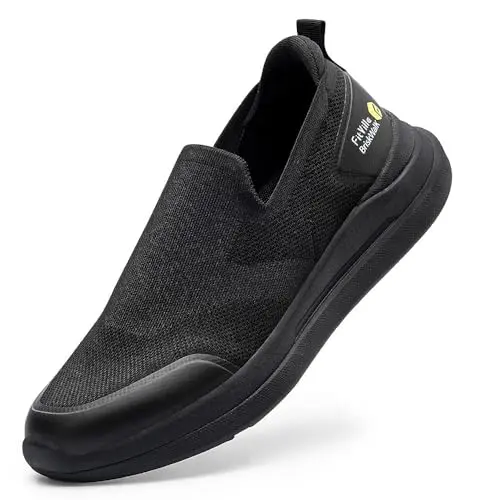 FitVille Plantar Fasciitis Shoes for men in black
