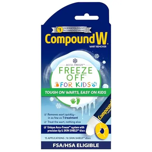 Compound W freeze off wart remover for kids with skin shield discs