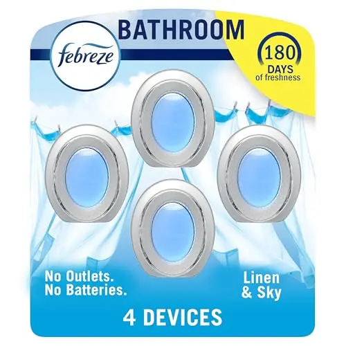 Febreze Bathroom Air Freshener unit in Linen & Sky scent