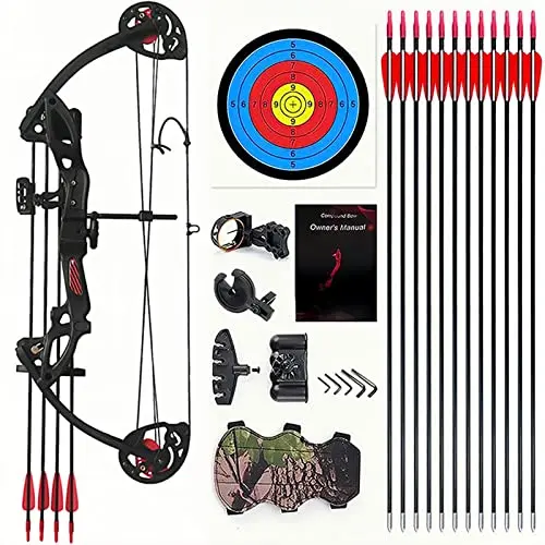 Lanneret compound bow set in black for right-handed users