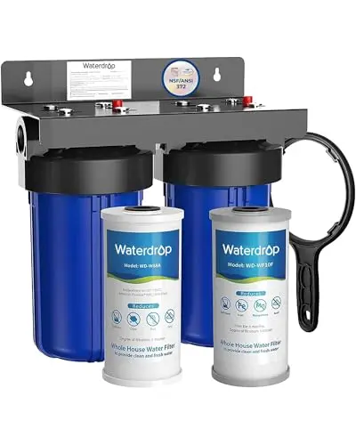 Waterdrop whole house water filter system with iron reduction and sediment filtration