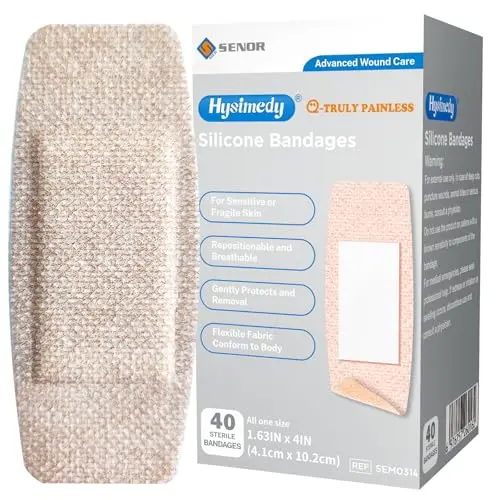 Hysimedy medium silicone bandages for sensitive skin
