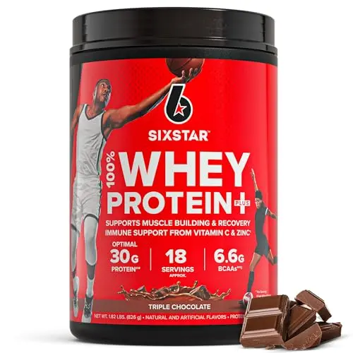 Six Star whey protein powder triple chocolate
