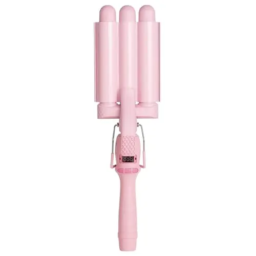 Mermade PRO 1 inch hair waver creating beachy waves on short hair