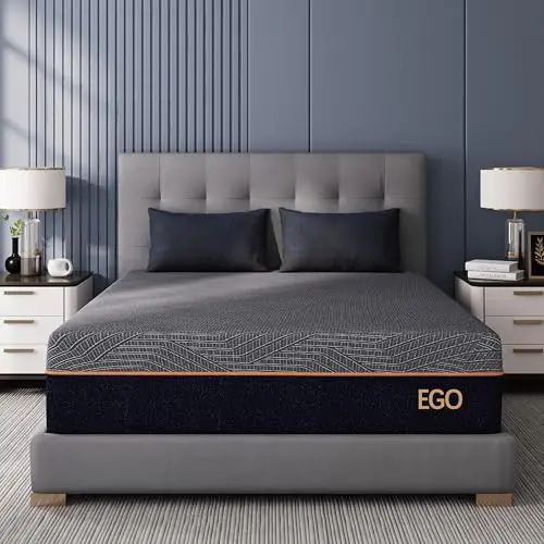 MLILY EGOHOME 12 inch queen memory foam mattress with copper gel cooling technology