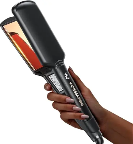 VANESSA PRO 2-inch titanium flat iron with argan oil infusion