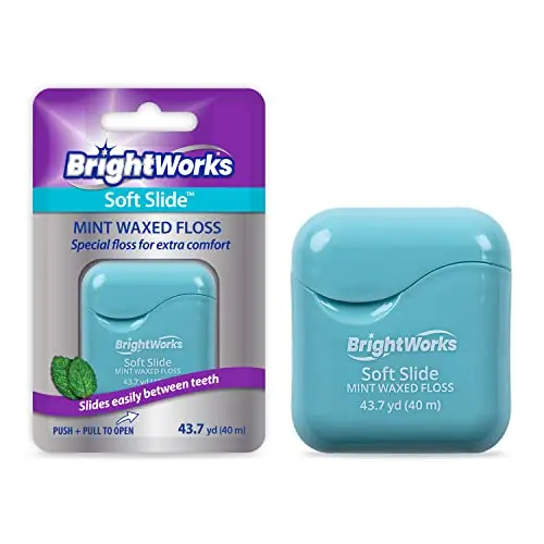 BrightWorks Soft Slide Dental Floss for tight spaces