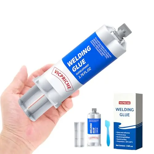Vicpricme Metal Glue epoxy syringe with two-part formula