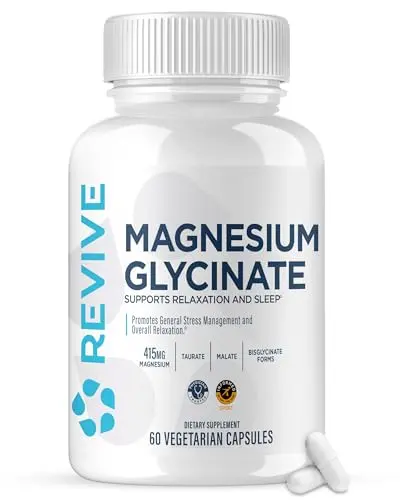 Revive MD Pure Magnesium Glycinate supplement bottle