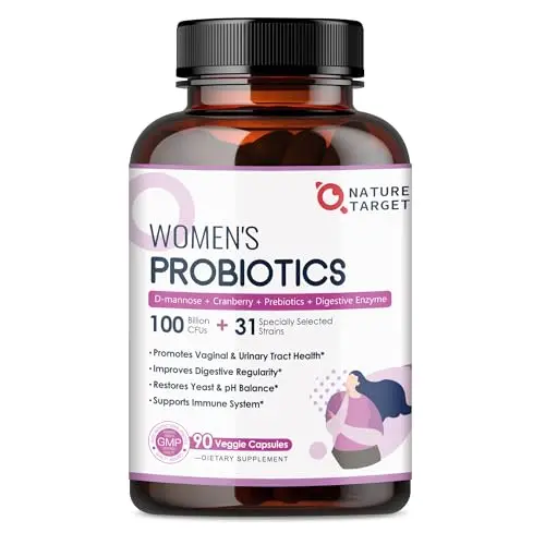 NATURE TARGET Women's Probiotics bottle with veggie capsules