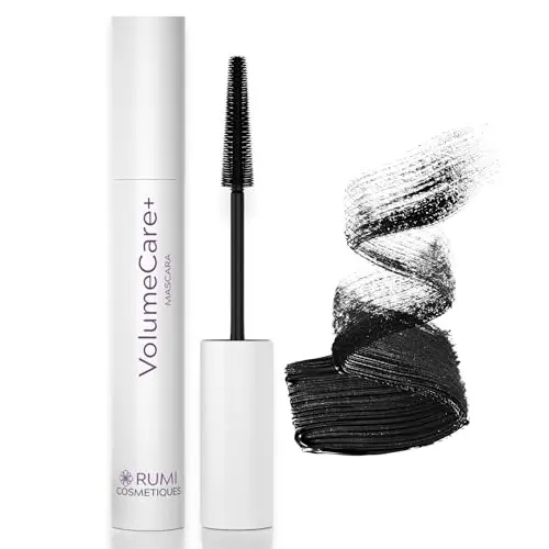 Rumi Cosmetiques VolumeCare+ mascara for older women with growth peptides