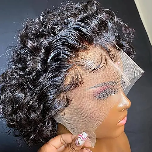 CZRLEATY Short Curly Pixie Cut Wig product image