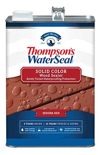 Thompson's WaterSeal Sedona Red solid color waterproofing wood stain