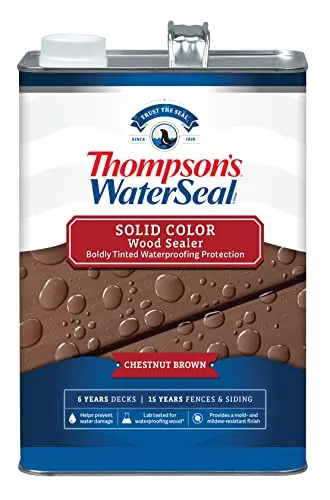 Thompson's WaterSeal Chestnut Brown solid color waterproofing wood stain