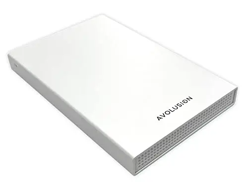 AVOLUSION 1TB white portable external hard drive for PS5