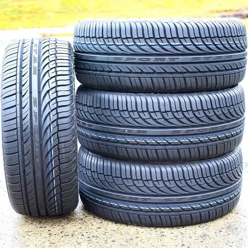 Fullway all-season radial tires with asymmetrical tread pattern