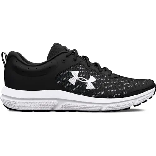 Under Armour Charged Assert 10 running shoes in black mesh