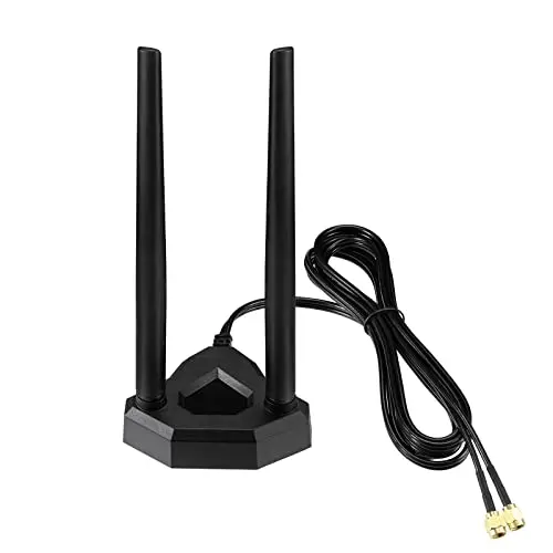 Eightwood dual band WiFi antenna with magnetic base