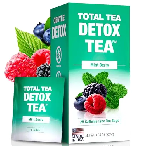 Total Tea slimming detox tea mint flavor boxes