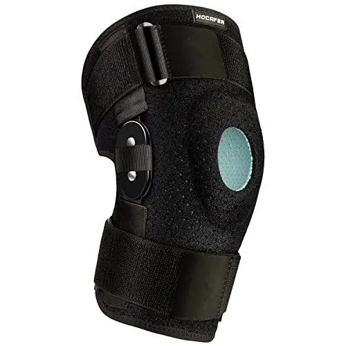 Hocafer plus size knee brace with copper hinge stabilizers