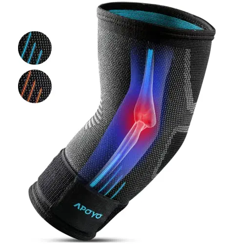 APOYO elbow compression sleeve with adjustable strap