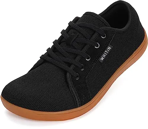 WHITIN extra wide barefoot sneakers showing spacious toe box