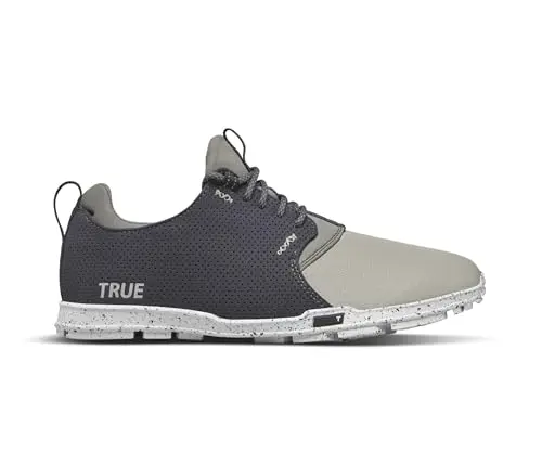 TRUE Linkswear Original 1.2 waterproof golf shoes in nine iron grey