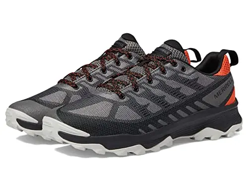 Merrell Speed Eco Hiking Shoe in charcoal/tan color