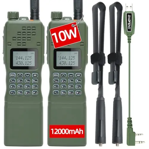 Baofeng AR-152 tactical handheld radio with extended antenna