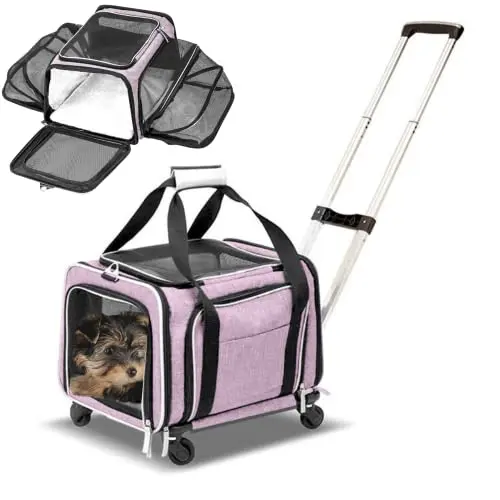 RUFF LIFE 101 pet carrier on wheels with expandable mesh
