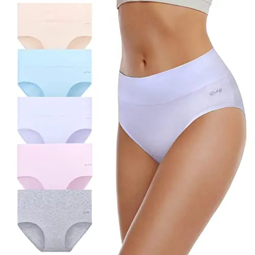 coskefy women's high waisted cotton underwear