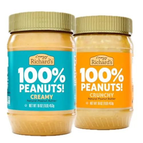 Crazy Richard's 100% Peanuts Peanut Butter jar