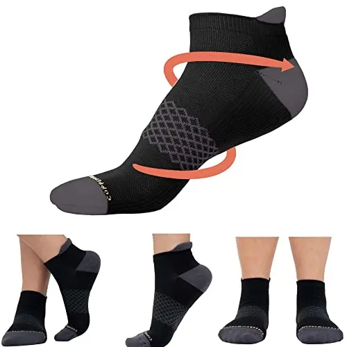 COPPER COMPRESSION Powerknit Ankle Compression Socks with arch support