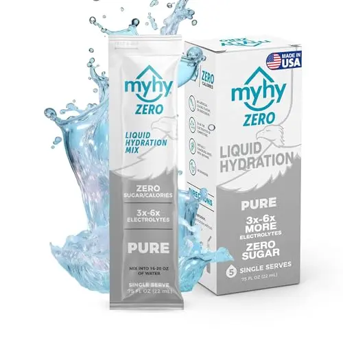 MyHy ZERO sugar-free liquid hydration packets for electrolyte support