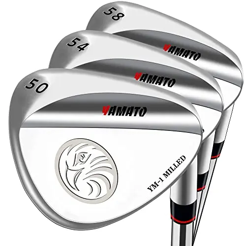 Yamato golf wedge set in traditional chrome finish