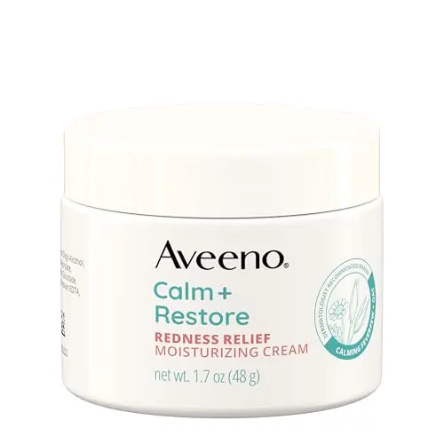Aveeno Calm + Restore Facial Cream jar