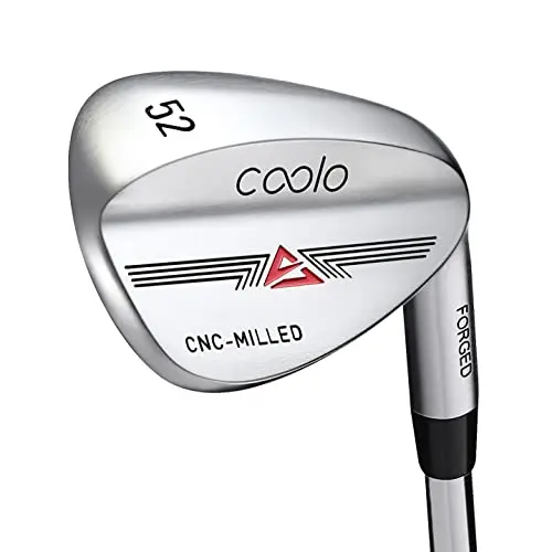COOLO milled golf wedge in silver finish