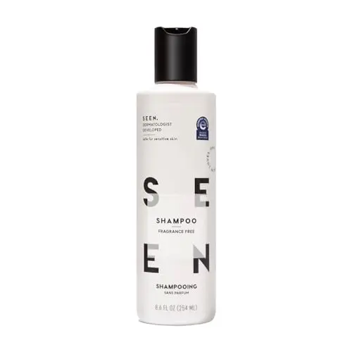 SEEN fragrance-free shampoo for sensitive and eczema-prone skin