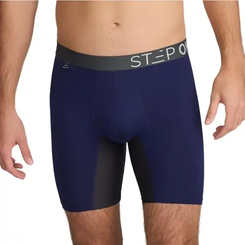 STEP ONE men's boxer briefs with 3D pouch for ball support and anti-chafing