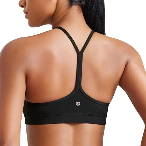 CRZ YOGA Butterluxe Y Back Sports Bra with spaghetti straps