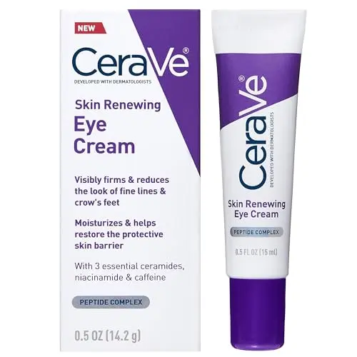 CeraVe Skin Renewing Eye Cream in blue packaging