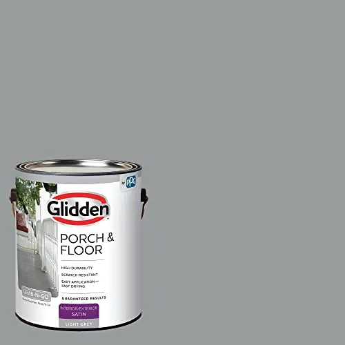 Glidden grab-n-go porch and floor paint in light gray for concrete