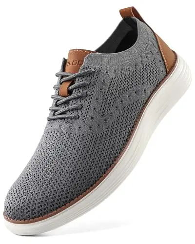 VILOCY mesh oxford shoes for men in grey