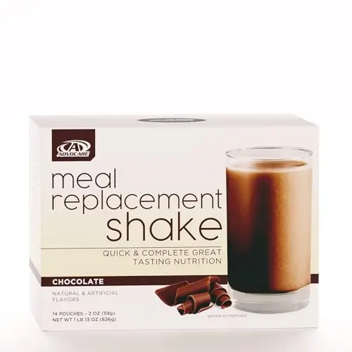 AdvoCare meal replacement shake chocolate flavor