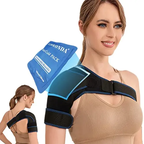 VISKONDA shoulder brace with compression sleeve for rotator cuff