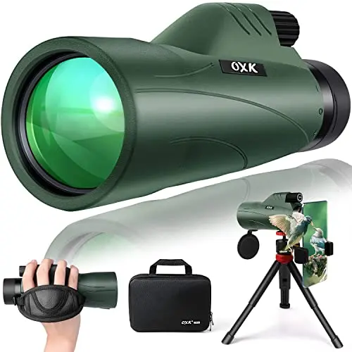 OXK Optics 12x56 high power monocular with wide angle view