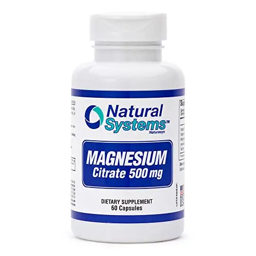 Natural Systems Magnesium Citrate 500mg capsules bottle