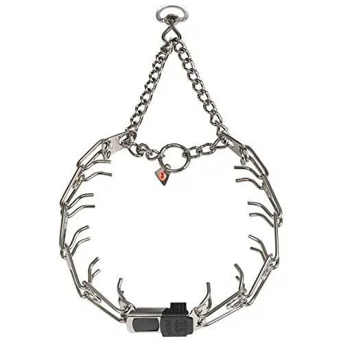 Herm Sprenger ClicLock stainless steel prong collar with quick release buckle